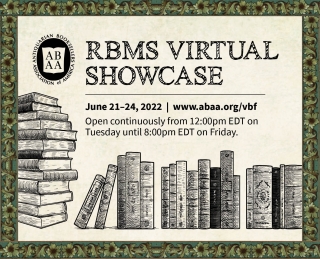 RBMS--Rare Books and Manuscripts Virtual Showcase